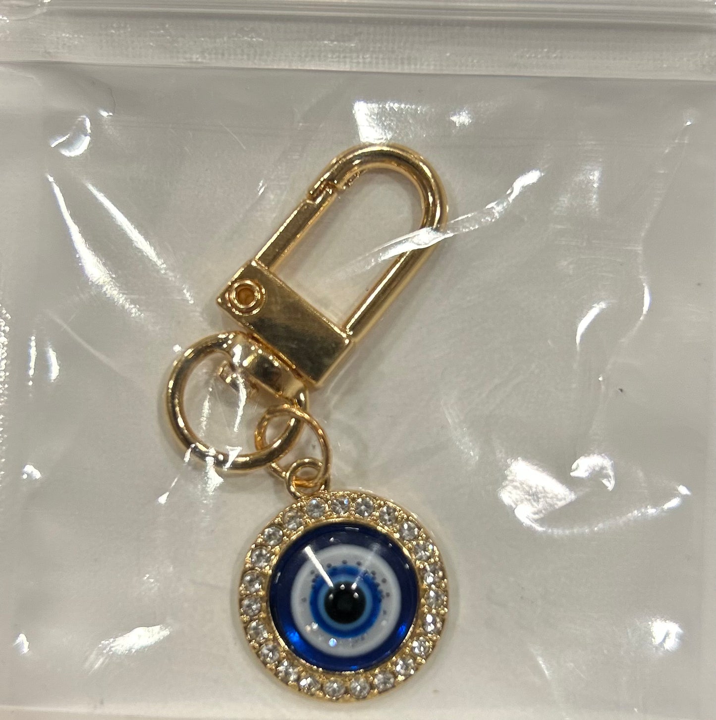 Circular Evil Eye Keychain
