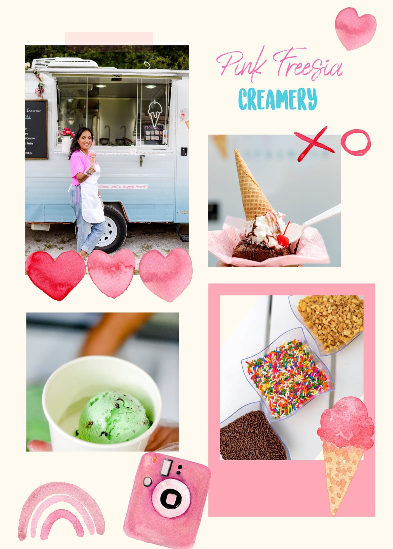 Pink Freesia Creamery