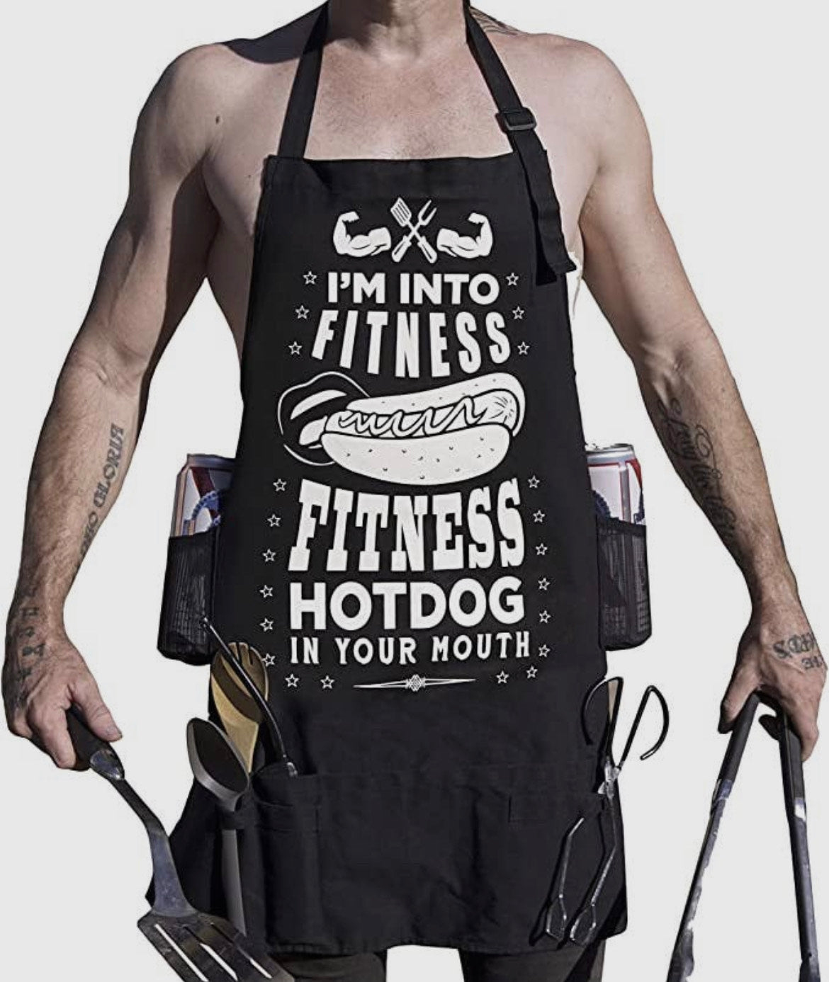 Im Not Into Fitness BBQ Apron