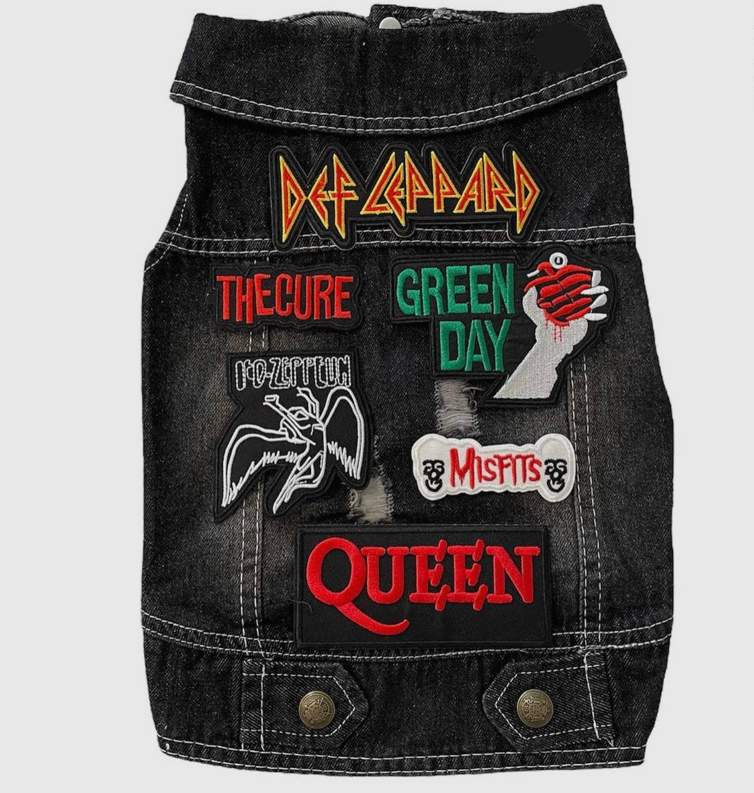 Denim Rocker Vest - Def Leppard