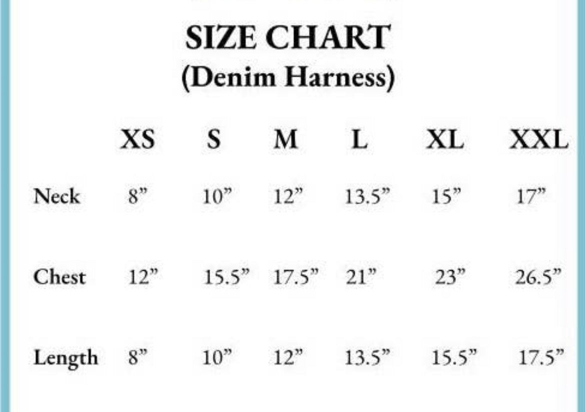 Black Denim Harness - AC/DC