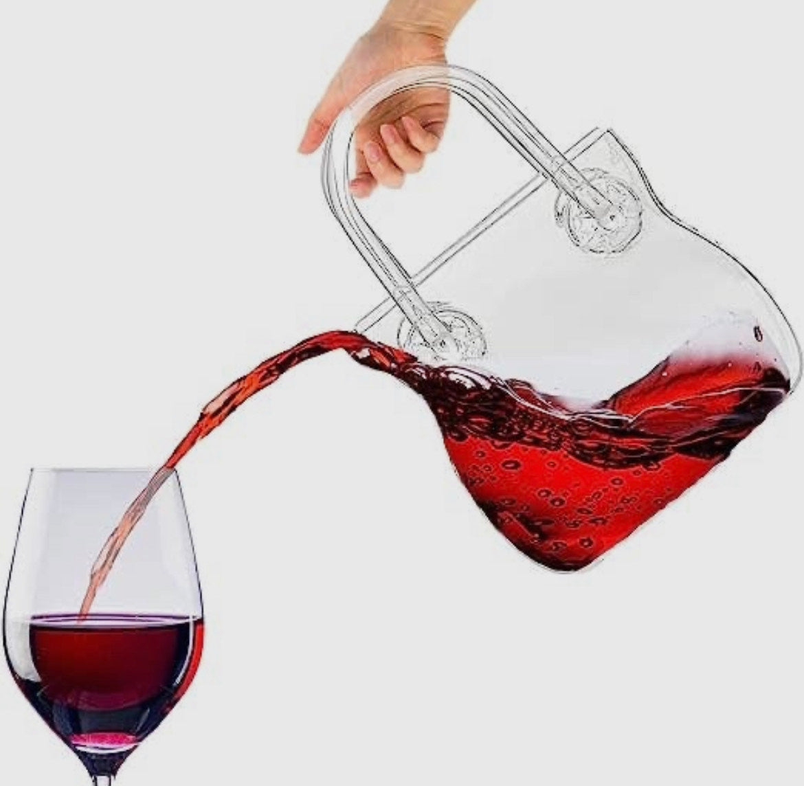 Handbag Purse Decanter & Vase