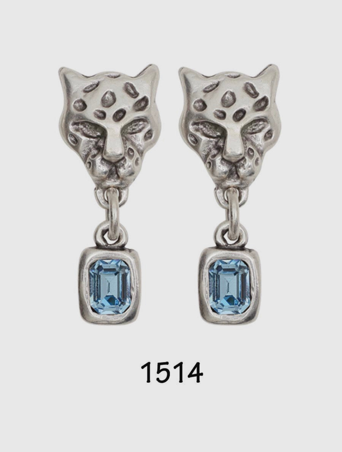 CHANOUR Handmade Jaguar Pewter Earrings 1514