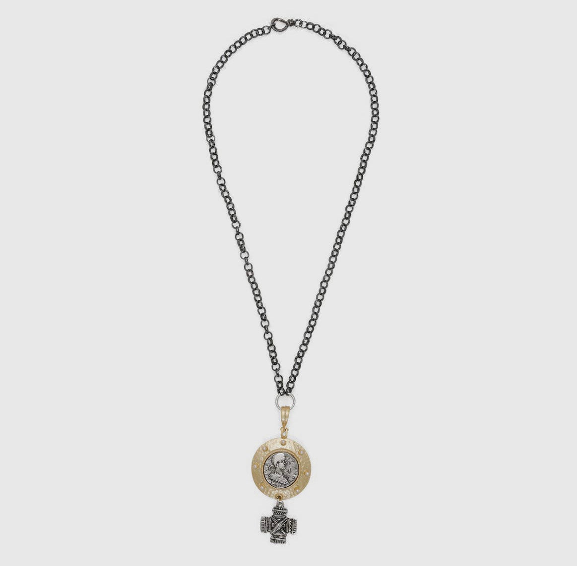 CHANOUR Handmade Pewter Gold Plated Necklace