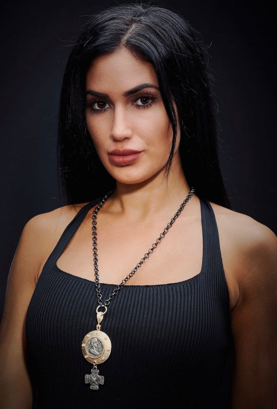 CHANOUR Handmade Pewter Gold Plated Necklace