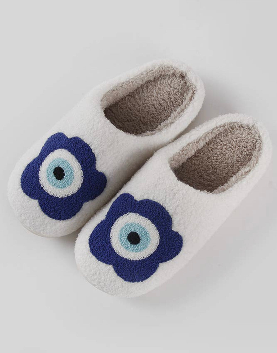 Evil Eye Fleece Slippers