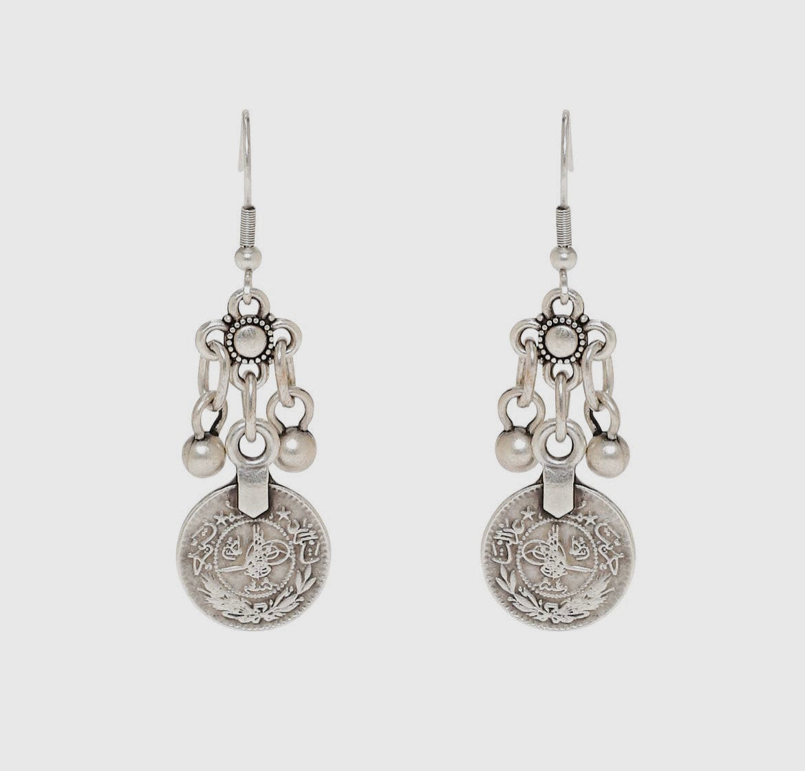 Handmade Pewter Earings - 4688