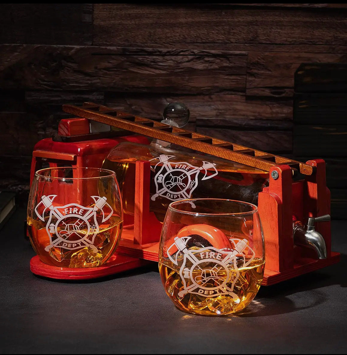 Firetruck Decanter