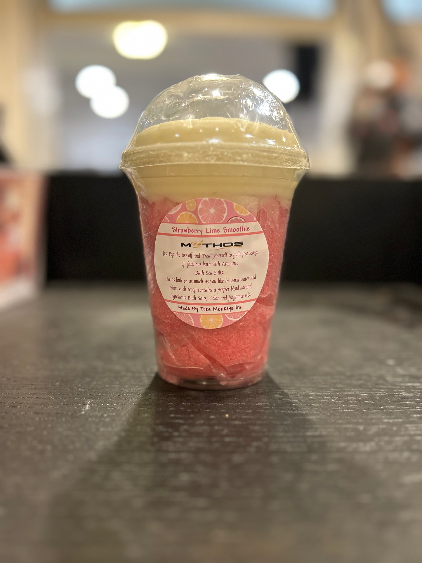 Strawberry Lime Bath Salt Smoothie