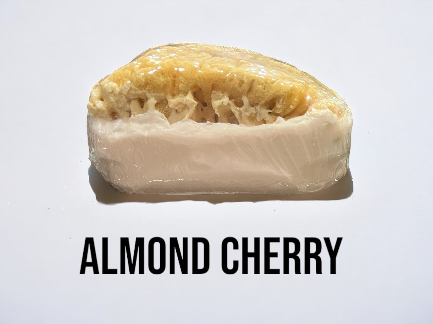 Natural Sea Sponge Goats Milk and Olive Oil Soap Almond Cherry