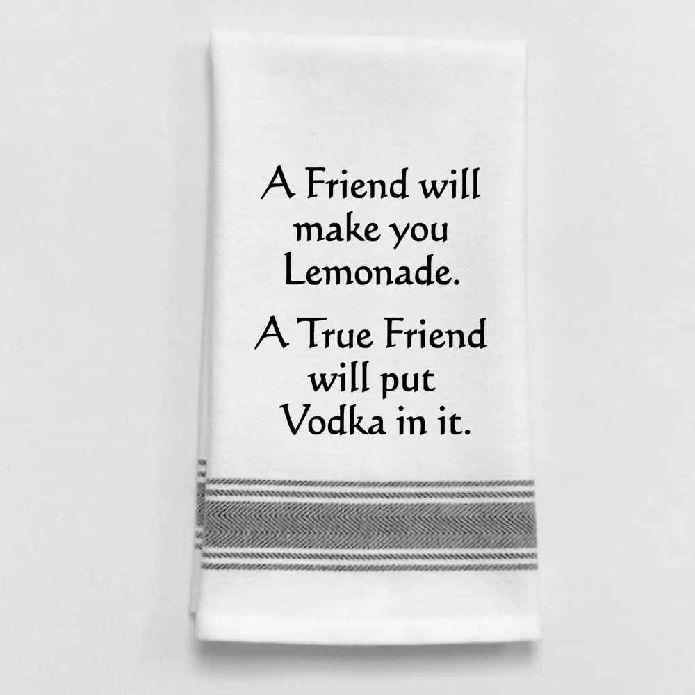 BB-A-80 A friend will make your lemonade. A true friend...