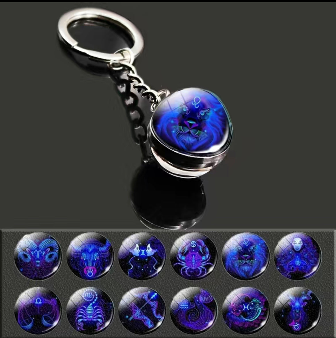 Constellation Zodiac Keychain