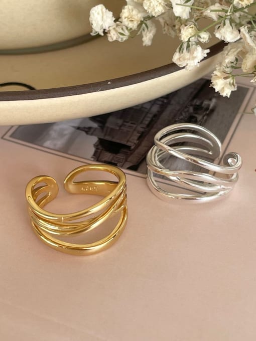 925 Sterling Silver Irregular Vintage Stackable Ring