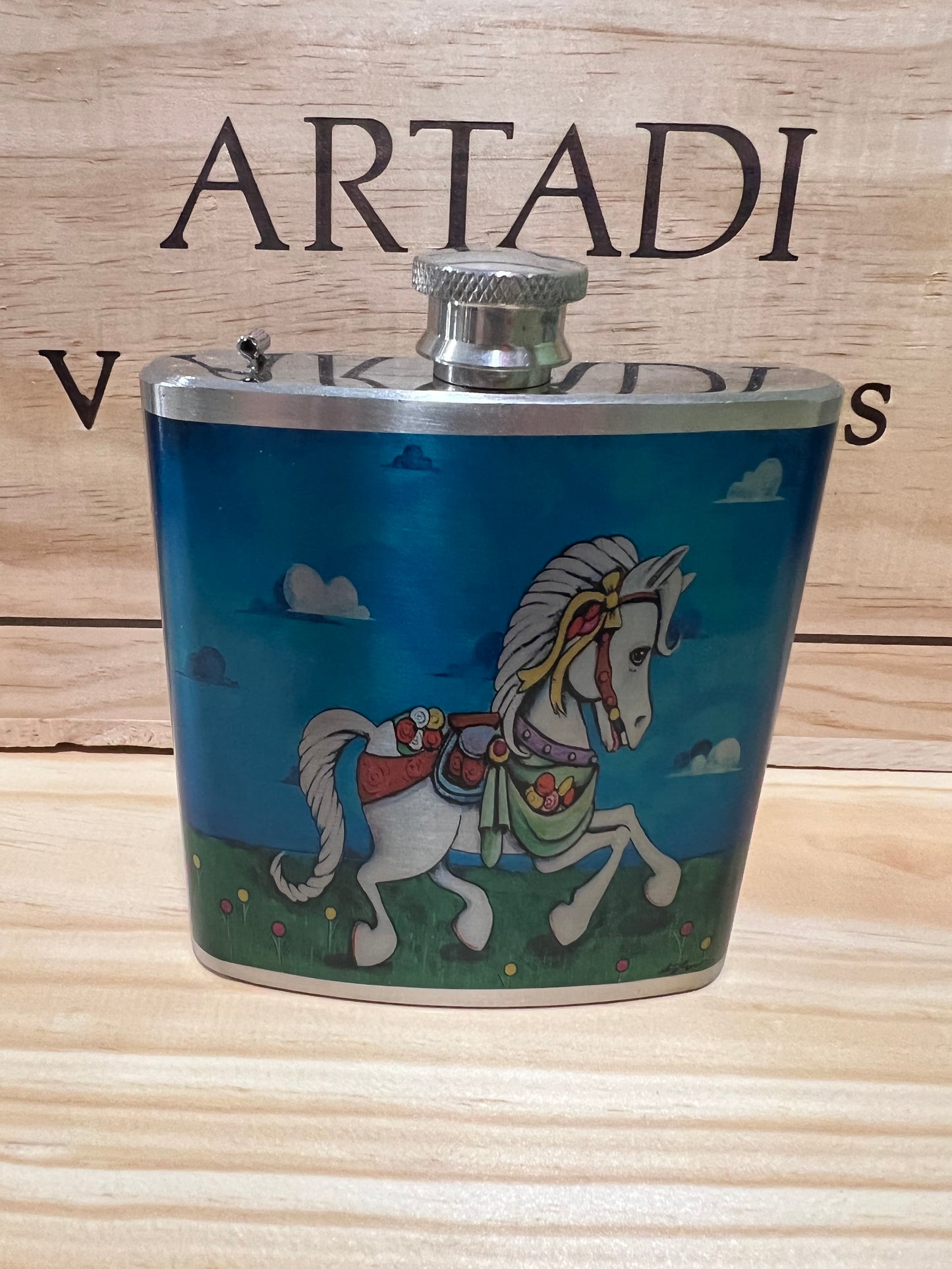 Large Carousel Flask
