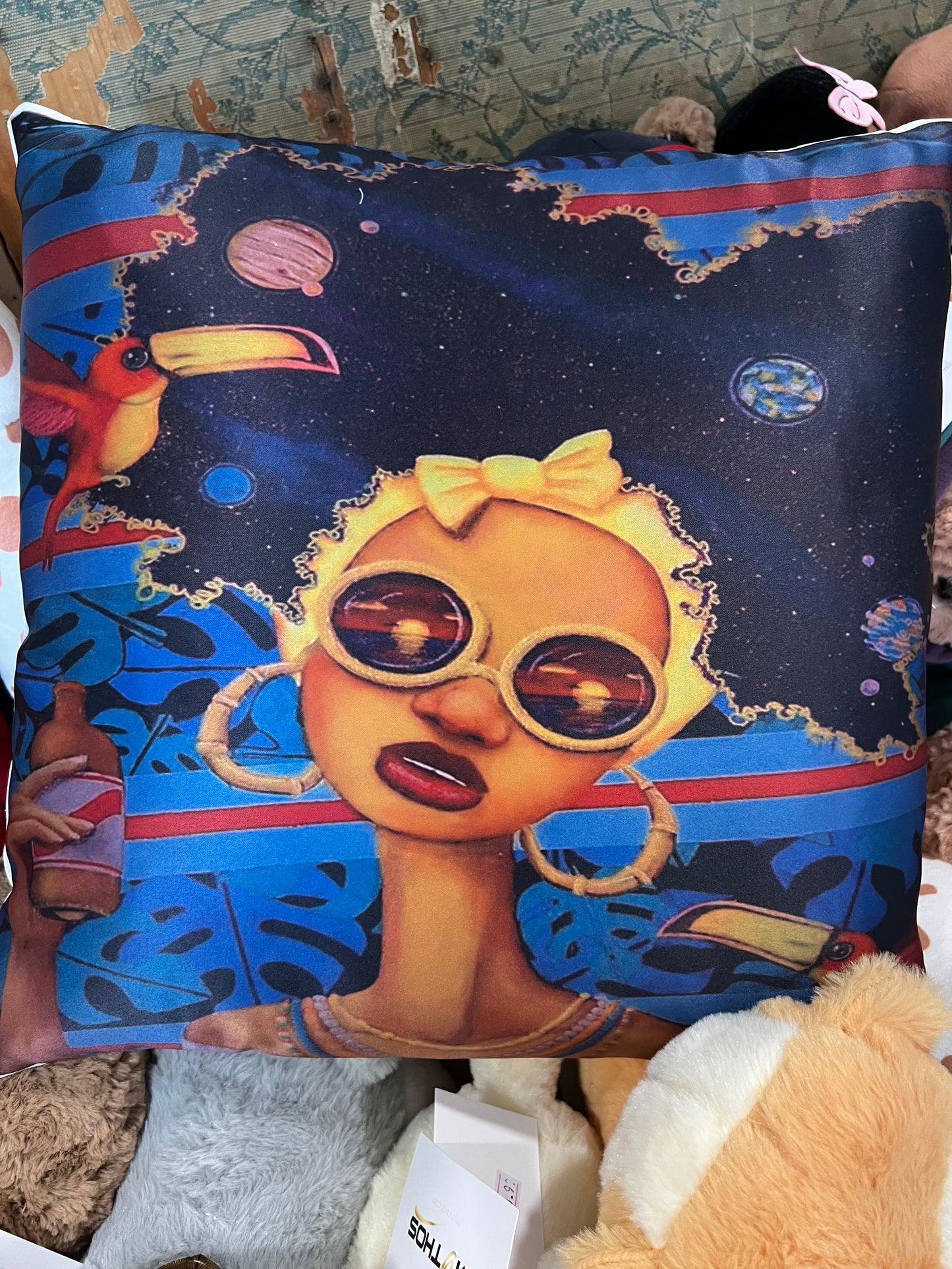 On Holiday Cushion by Nelson Perez