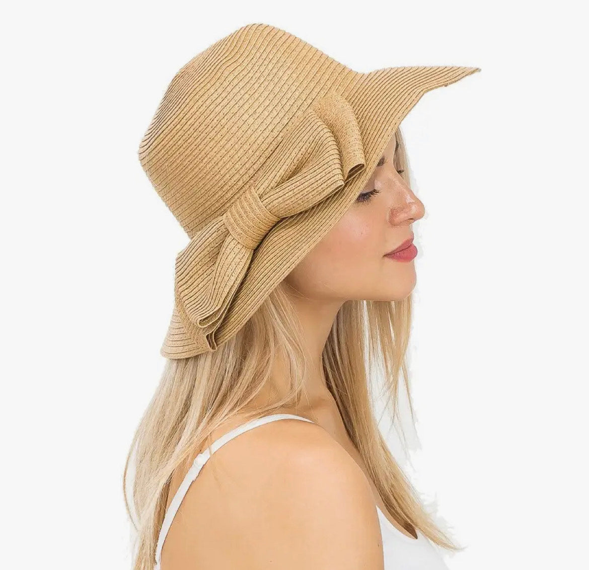 Jumbo Bow Floppy Sun Hat