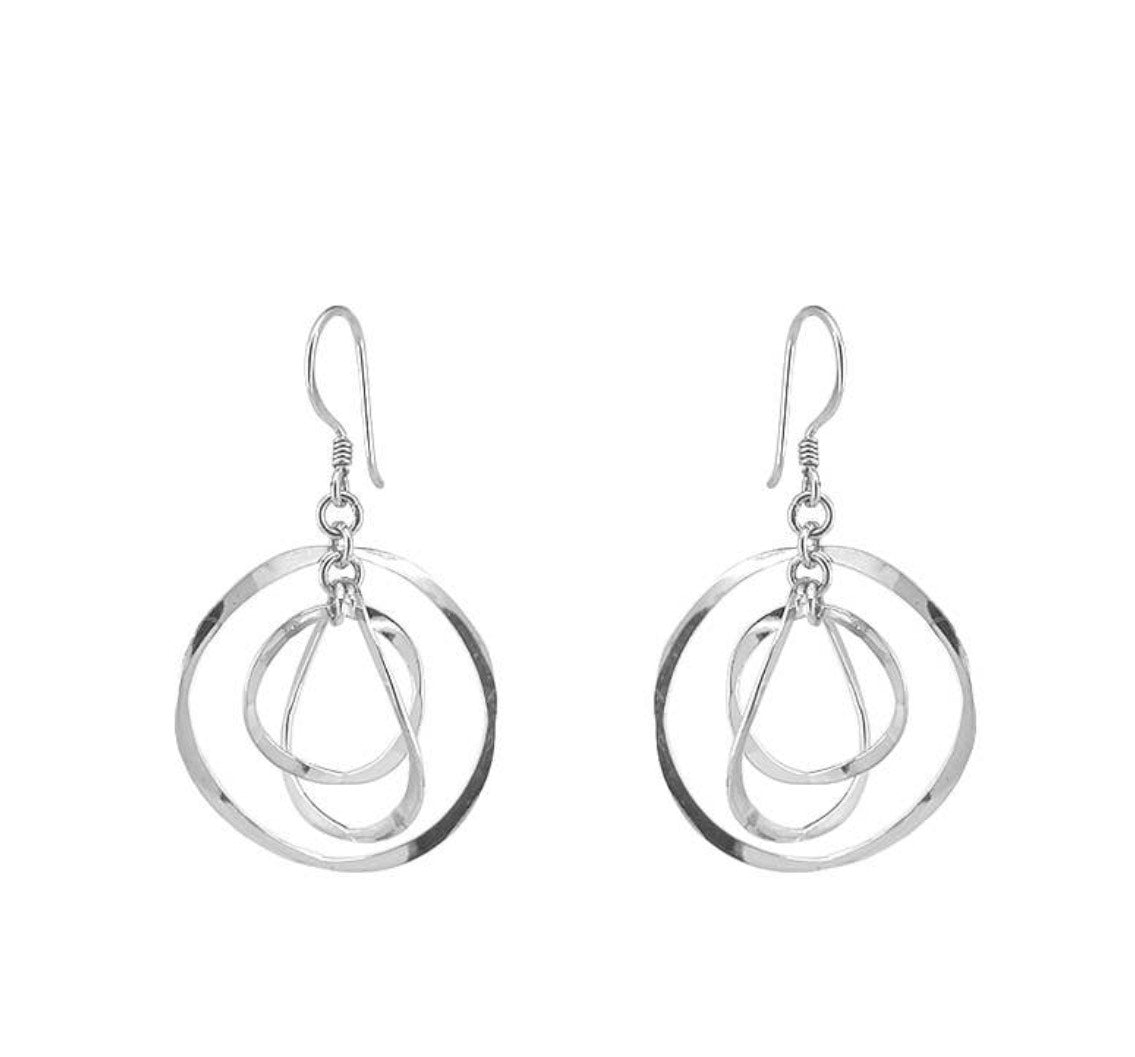 Orbital Sterling Silver Dangle