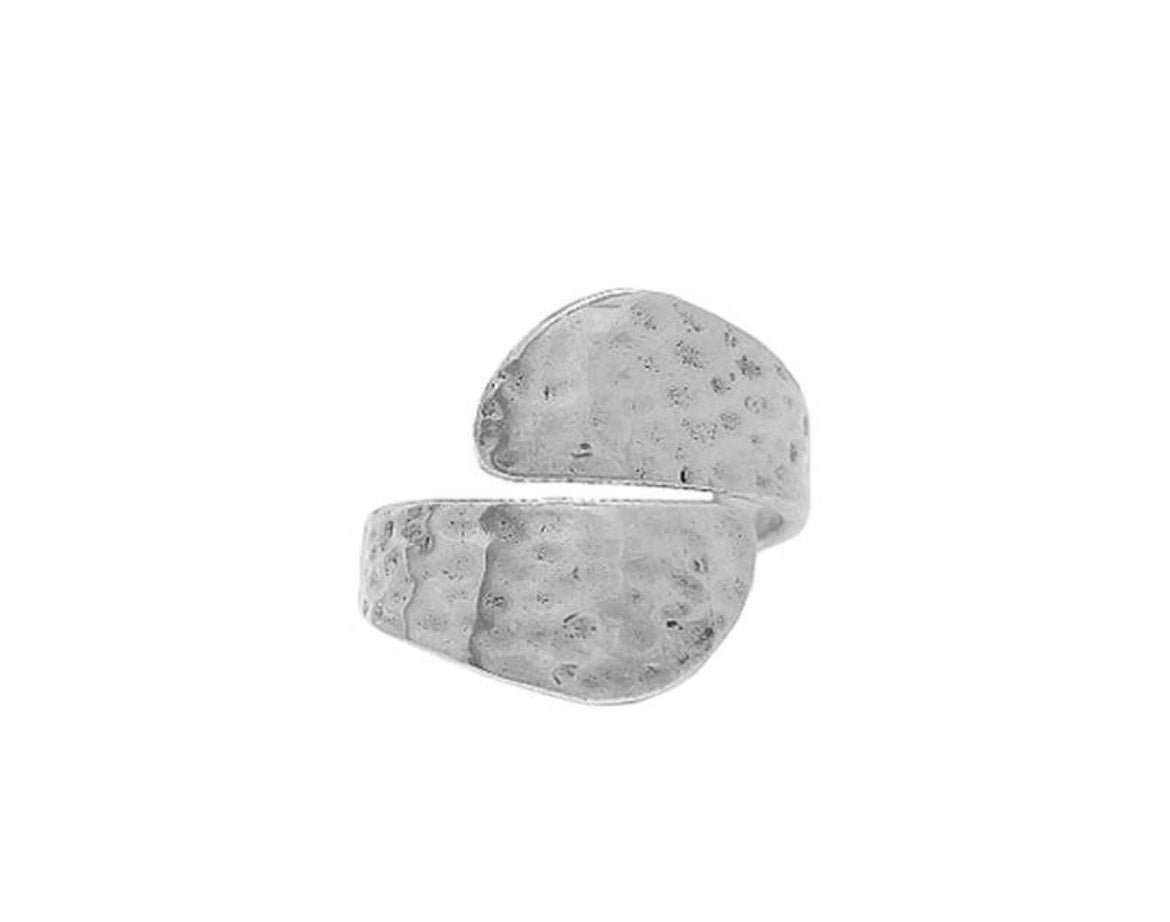 Hammered Sterling Silver Wrap Ring