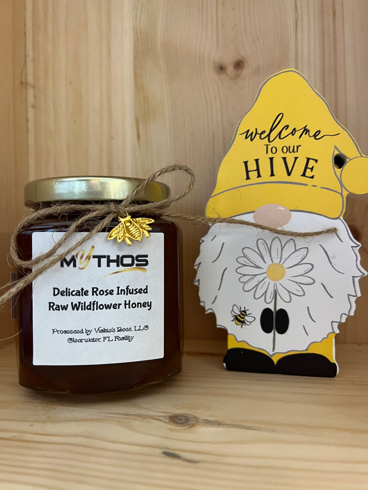 Delicate Rose Infused Honey