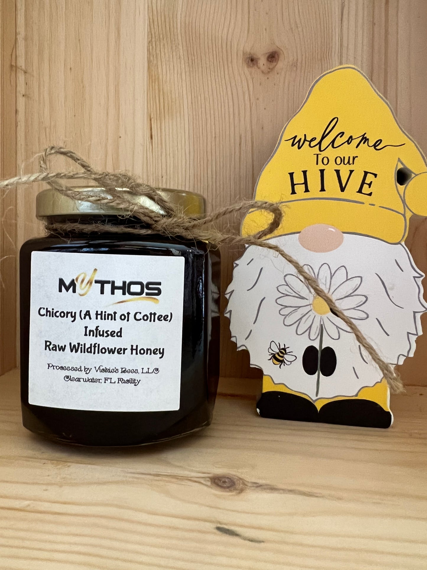 Chicory Infused Natural Honey (Hint of Coffee)