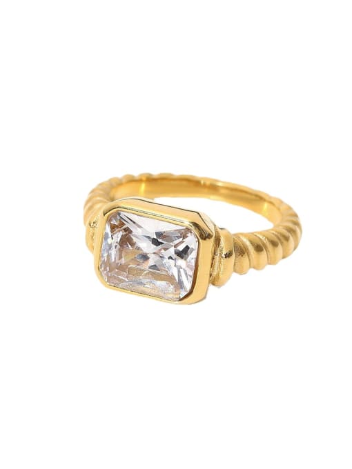 J&D Stainless Steel Cubic Zirconia Band