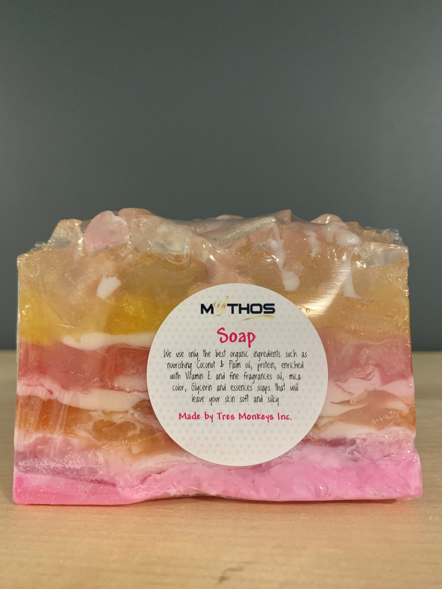 Orange/Pink Marble Soap