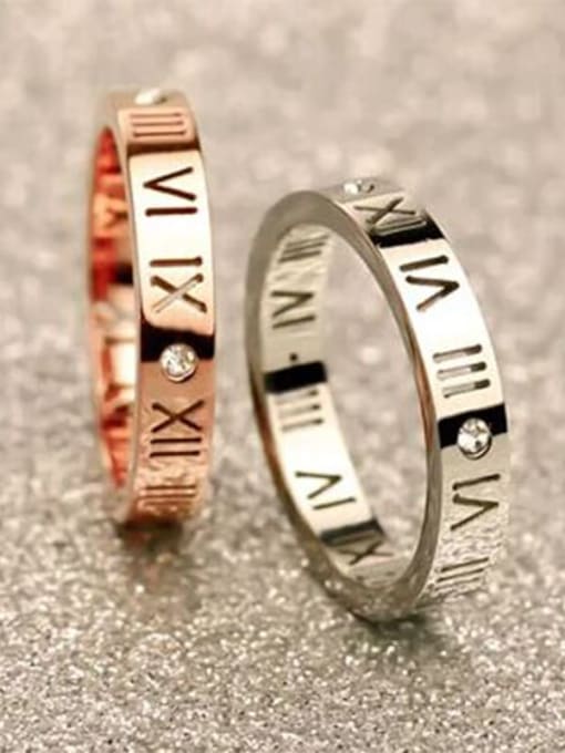 Tiffany Style Roman Numerals and Rhinestone