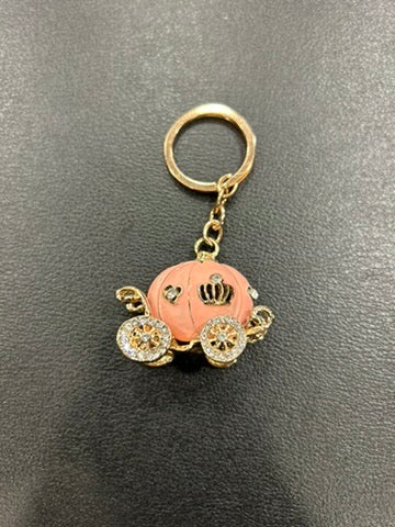 Pink Carriage Key Chain