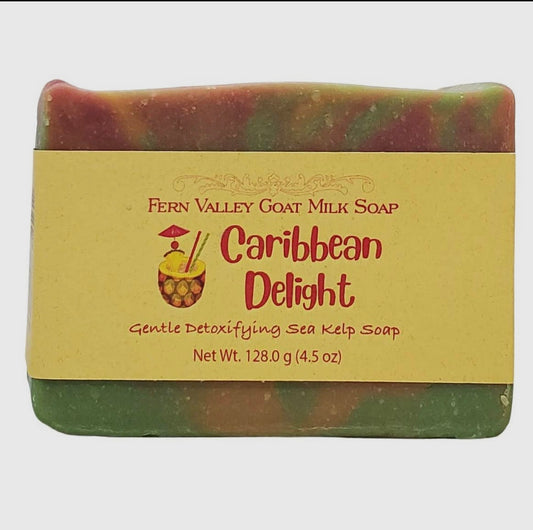 Natural Goat Milk Soap | Caribbean Delight Detoxifying Sea Kelp