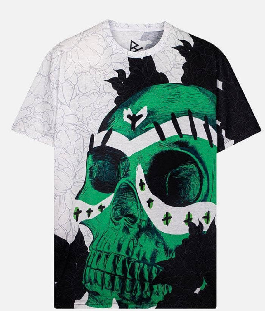 BLOWHAMMER Green Skull T-Shirt