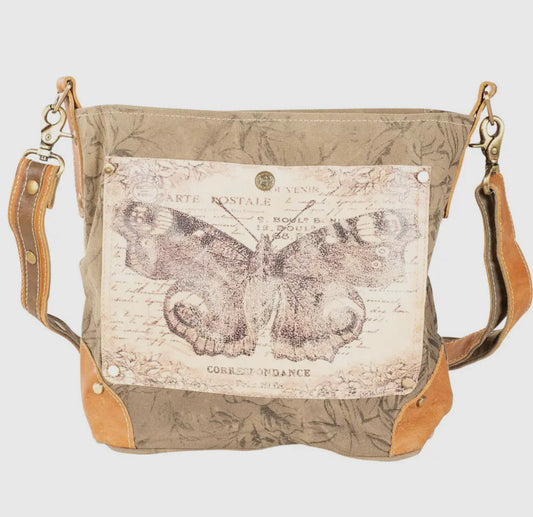 Butterfly Print Shoulder Bag