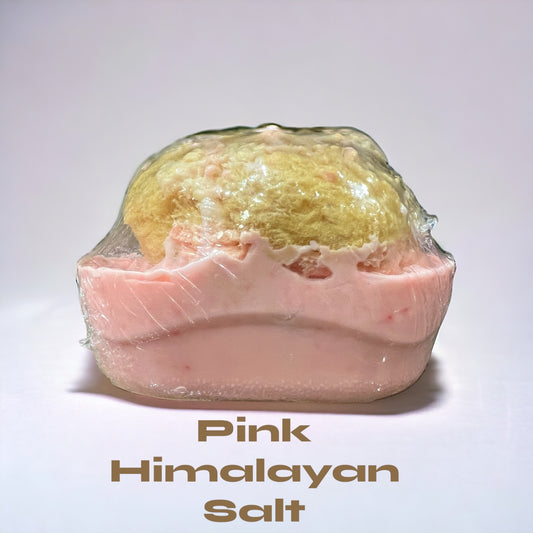 Natural Sea Sponge Goats Milk Soap with Pink Himalyan Salt