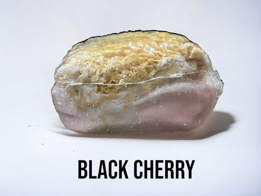 Natural Sea Sponge Black Cherry Soap
