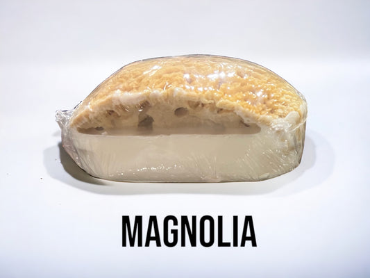 Natural Sea Sponge Goats Milk and Olive Oil Soap Magnolia