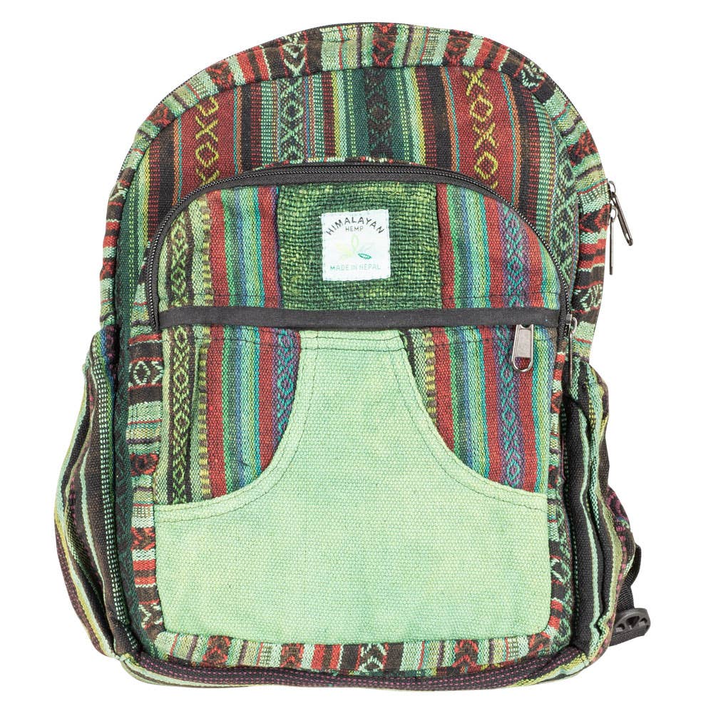 Benjamin International Hemp Backpack Green Tones 56637