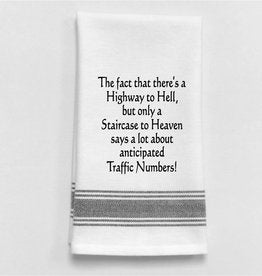 The fact that there is a highway to hell... Kitchen Towel