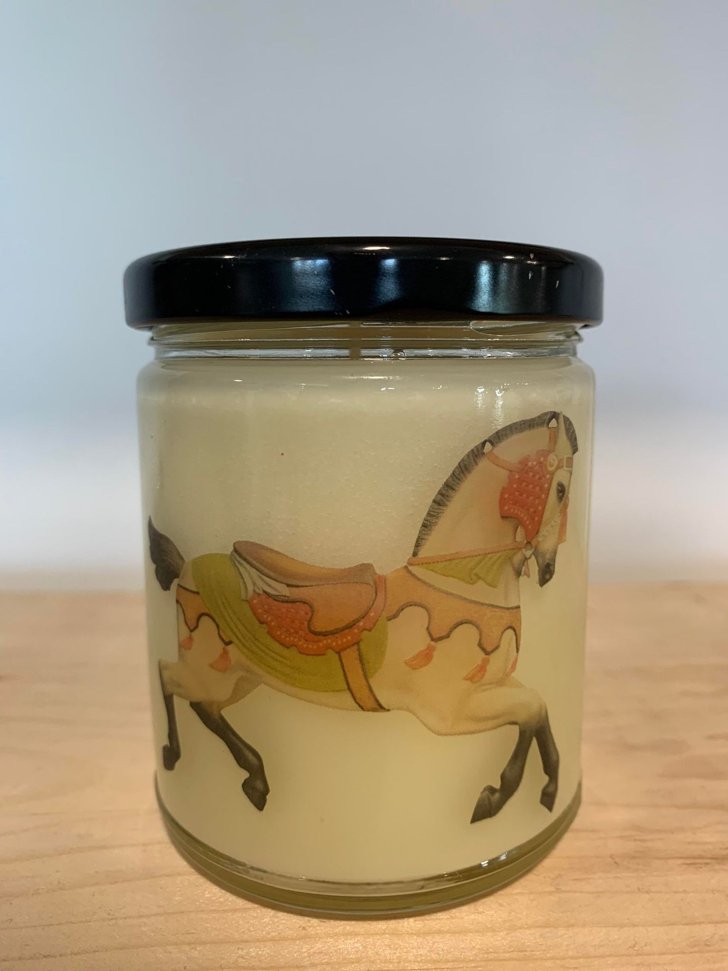 Brown Clear Horse Candle