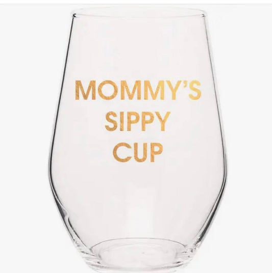 Mommy's Sippy Cup Wine Glass