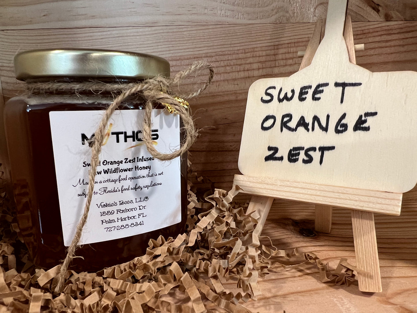 Sweet Orange Zest naturally infused honey