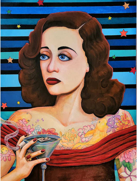 Bette Davis Thrives 3D Art by Nelson Perez