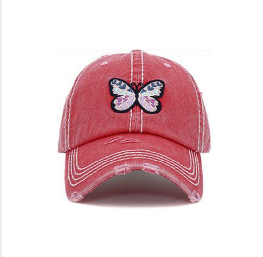 Vintage Butterfly Cap