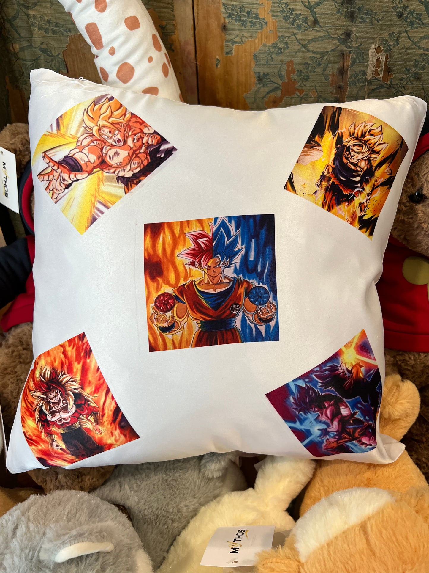 Collage Anime Graphic Pillow