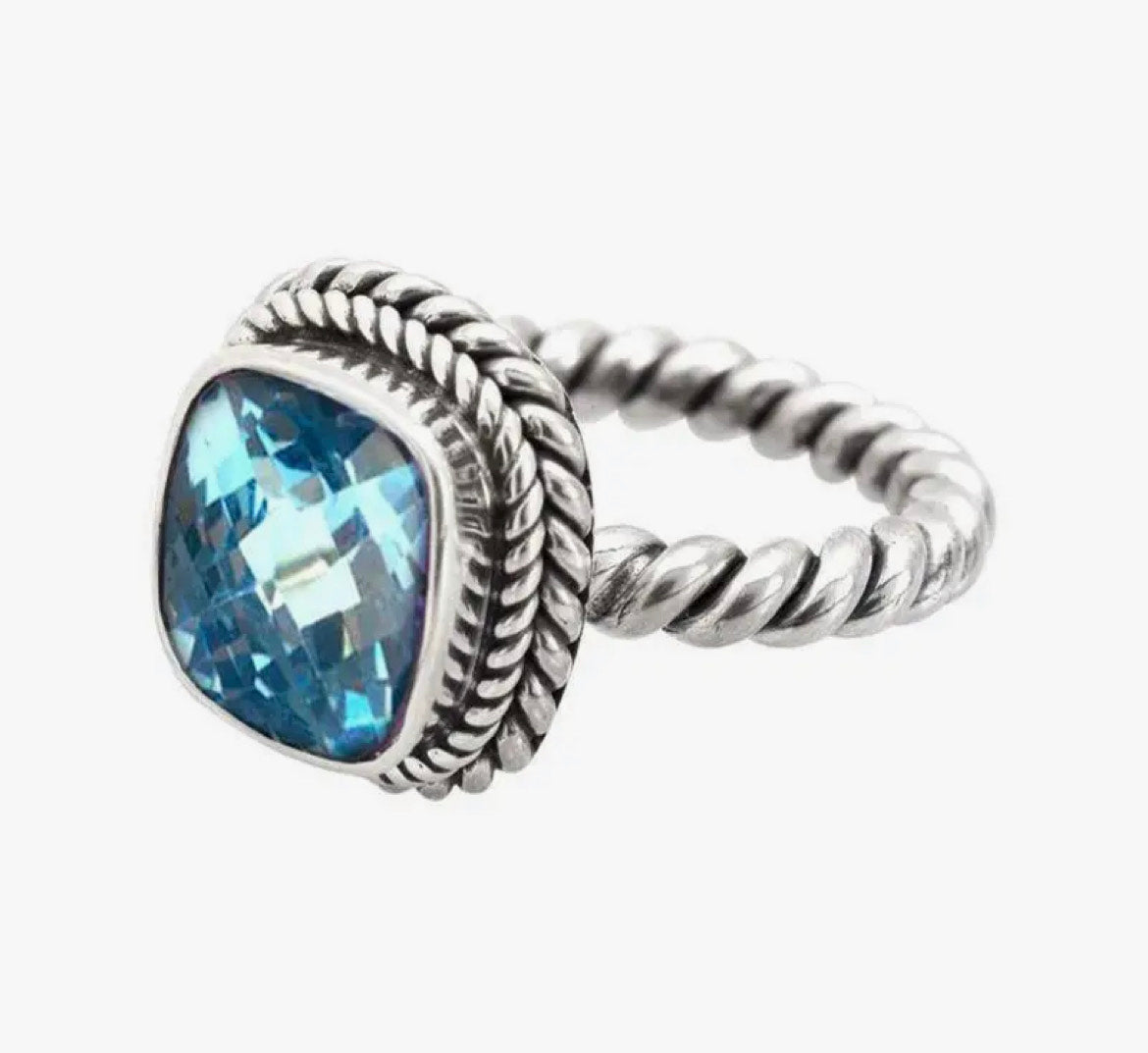 925 Sterling Silver Ring With Gemstone