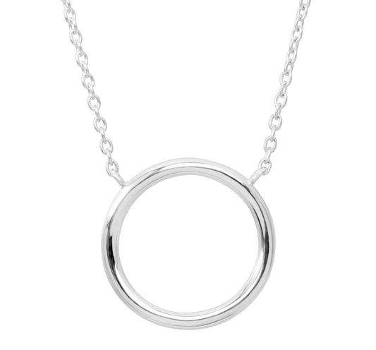 Silpada 'Karma' Open Circle Necklace in Sterling Silver